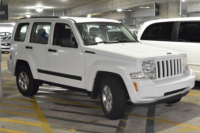 A car fitted with road tyres